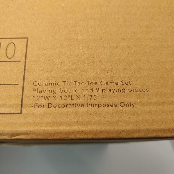 Rae Dunn LL "XOXO" Tic Tac Toe Mini Mug Game Set - Picture 4 of 4